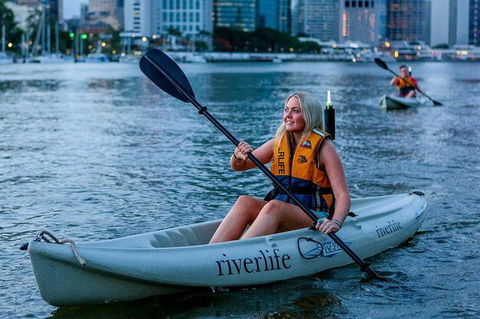 Saturday Night Brisbane Kayak Tour With Optional BBQ Dinner - Tourism Brisbane 0