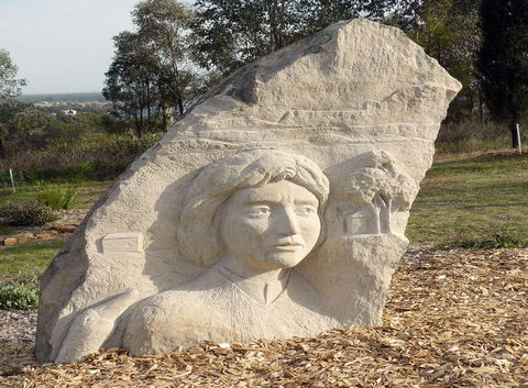 Heritage Sculptures At Pensioners Hill Lookout - Brisbane Tourism 0