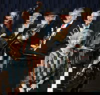 The Caxton Street Jazz Band in the Swigmore Hall at Robert Channon Wines - Brisbane 4u