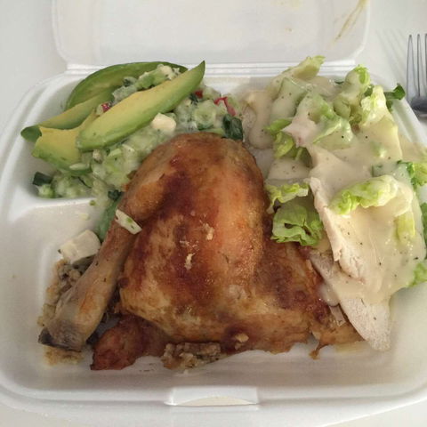 Flaming Healthy Charcoal Chicken & Salad - Tourism Brisbane 0