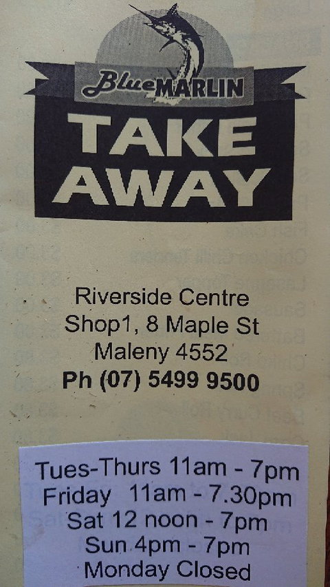 Blue Marlin Takeaway - Brisbane Tourism 2
