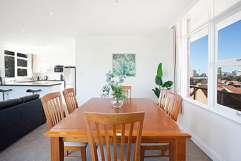 View Of Manly Pines And Waves From Large Apartment - Tourism Brisbane 2