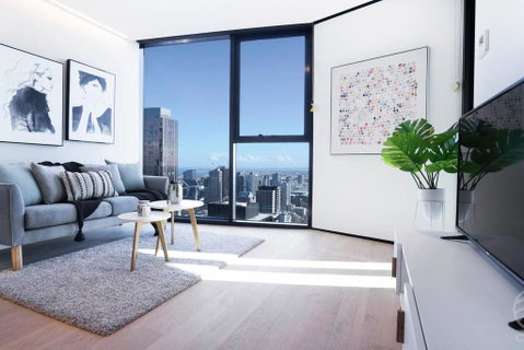 08, 1Bd 1Bth SkyCastle, Lvl 55 StunningView, FreeTram - Tourism Brisbane 0